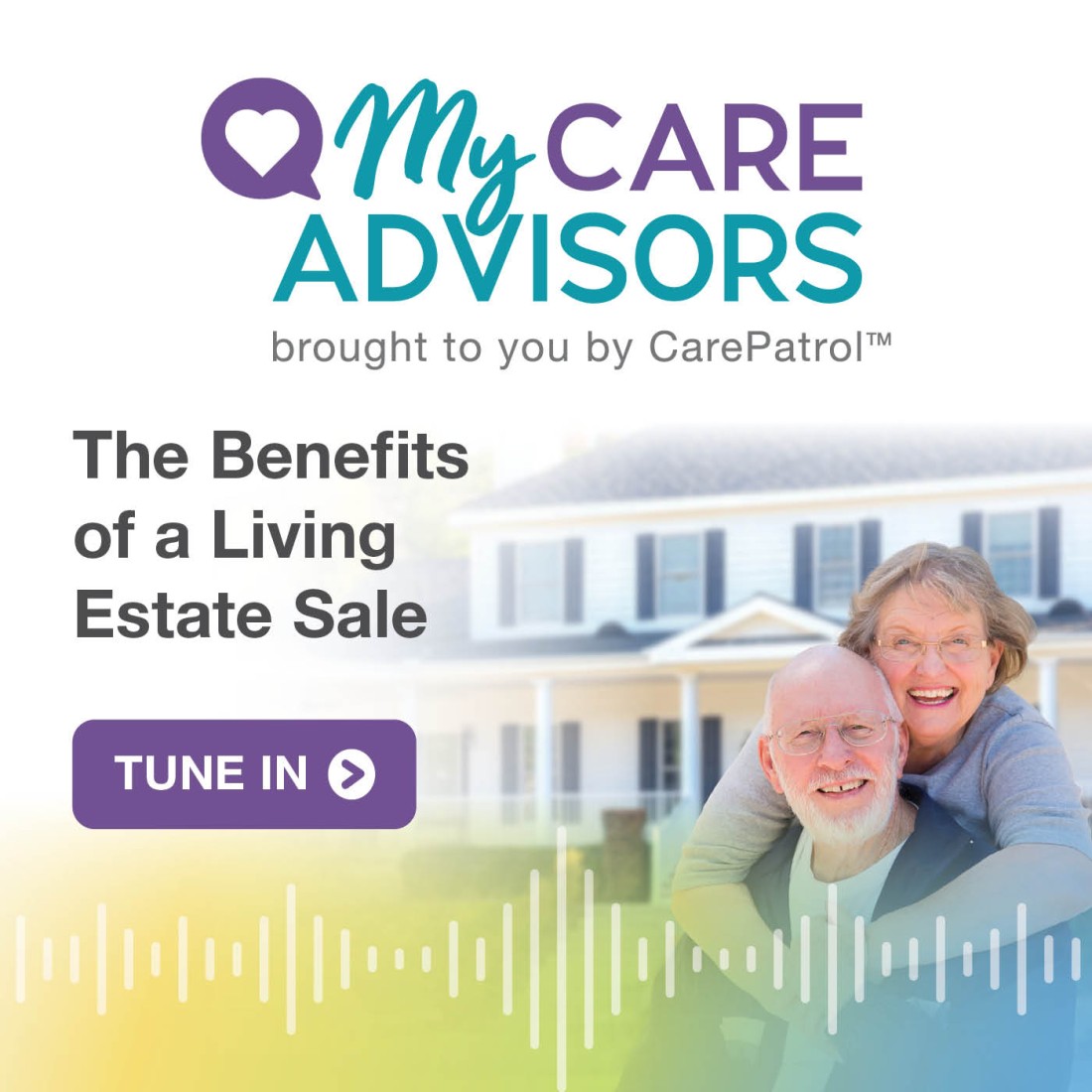 Senior Care Advisors Resources | Senior Care Solutions - Social_Media_Graphic__The_Benefits_of_a_Living_Estate_Sale