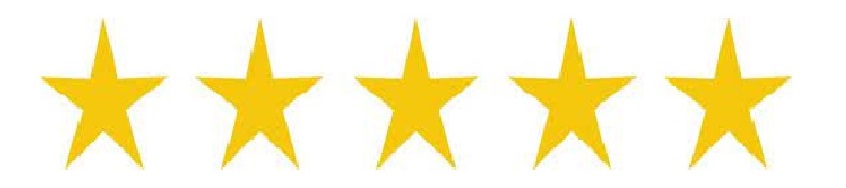 5-Stars depicting customer satisfaction